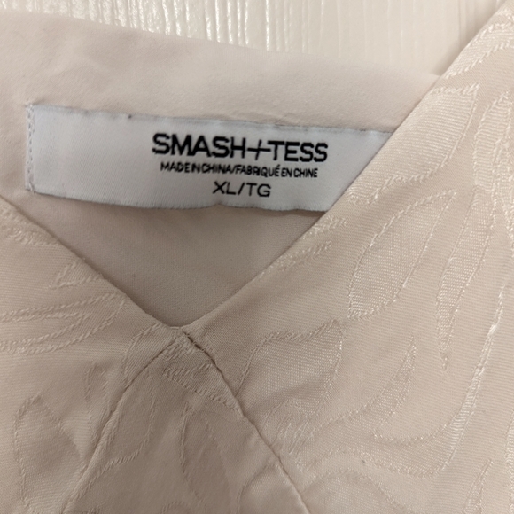Smash + Tess x Ashlee Simpson Disco Slip Dress in Cream size XL bridal honeymoon - Picture 3 of 5